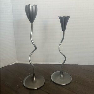 Partylite Silver Candle Holders